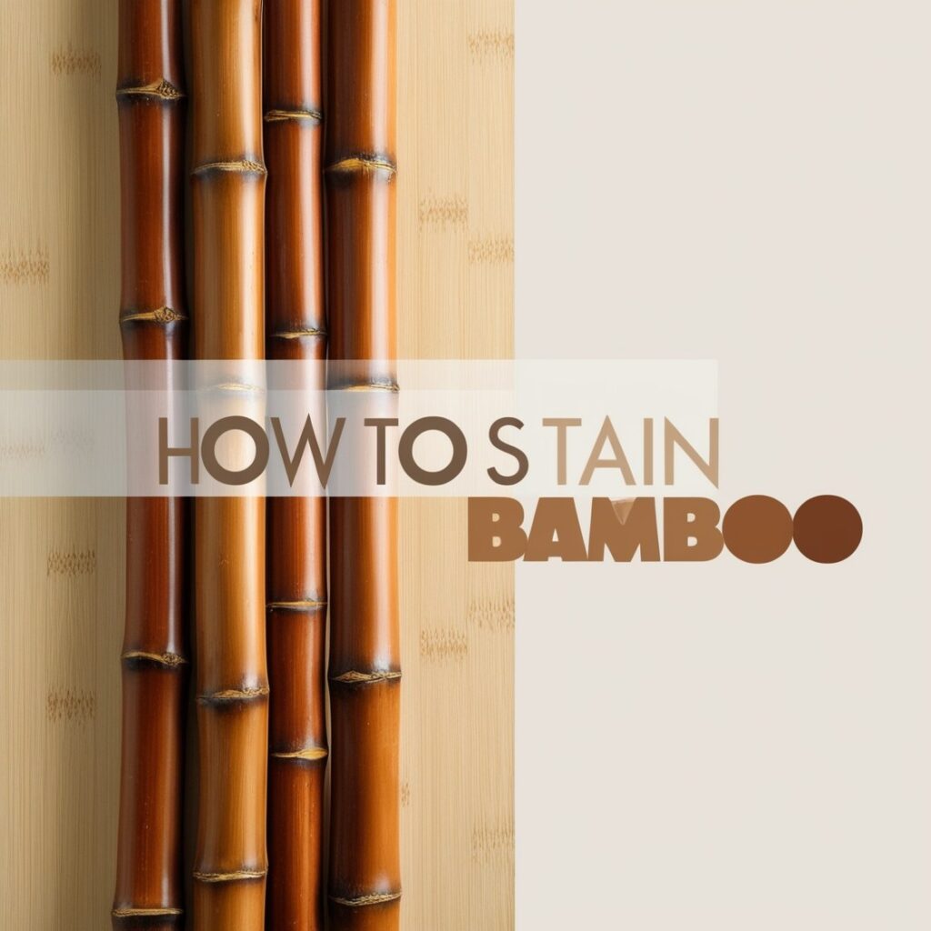 how to stain bamboo