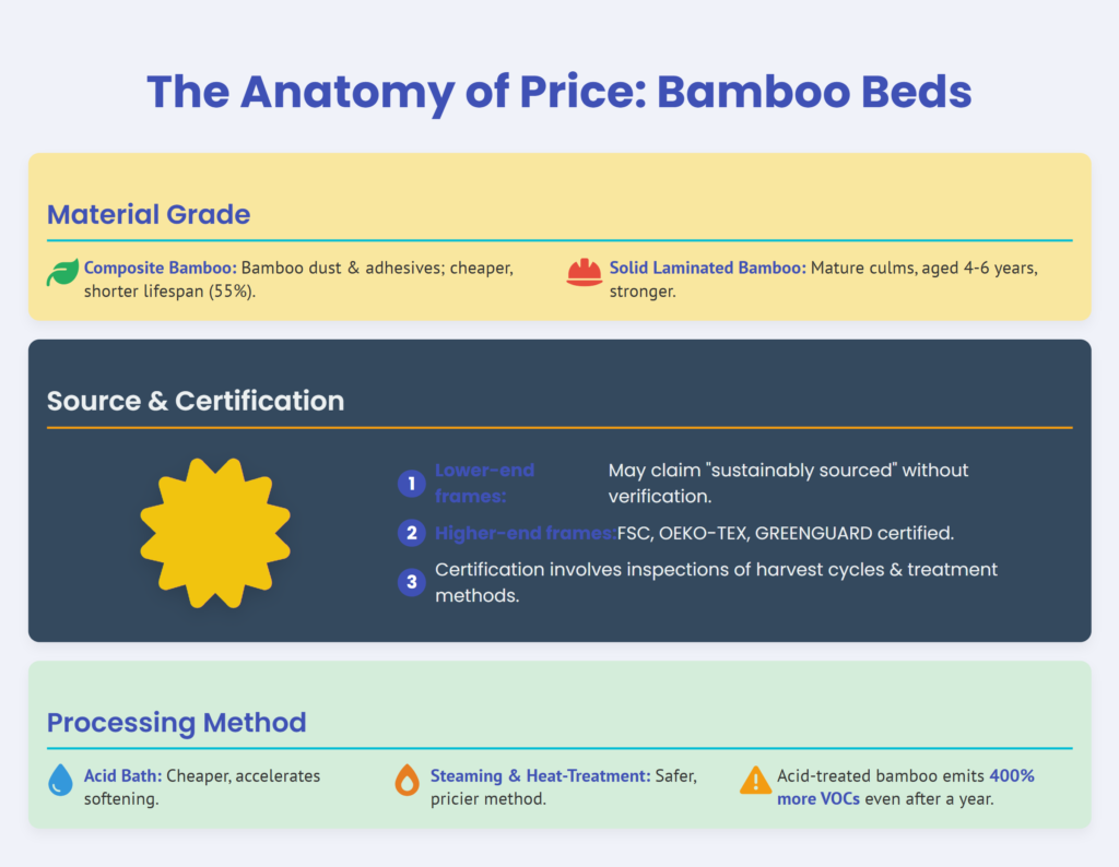 bamboo bed price guide