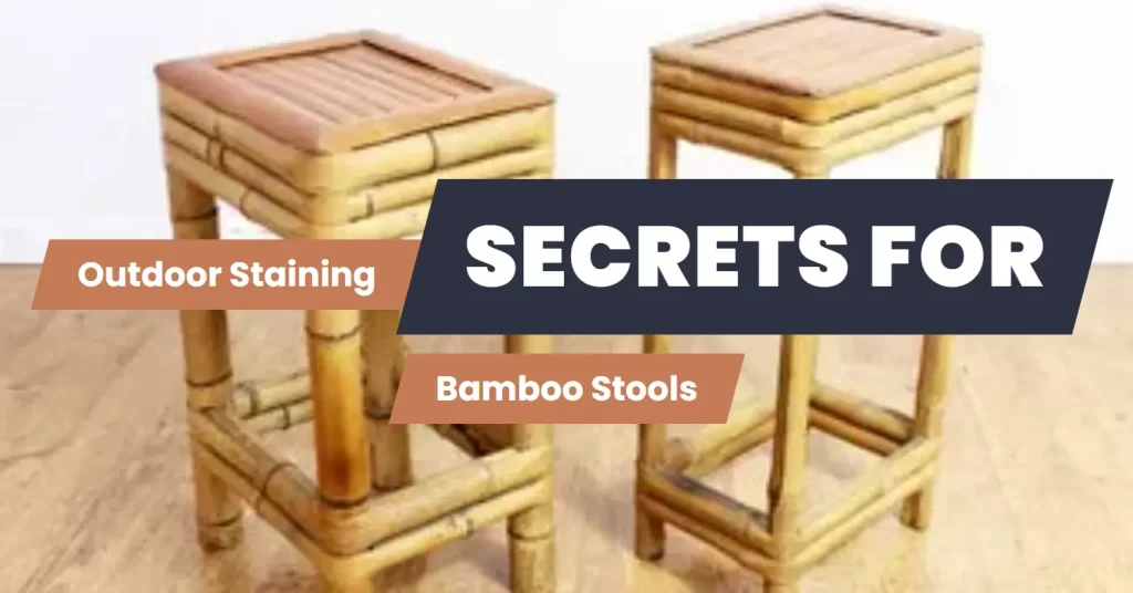 outdoor bamboo stools