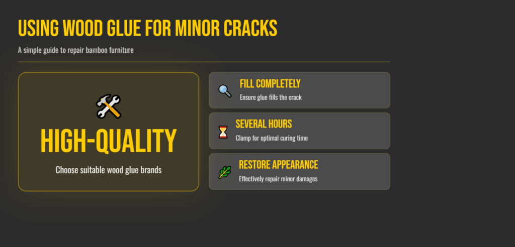 Using Wood Glue for Minor Cracks