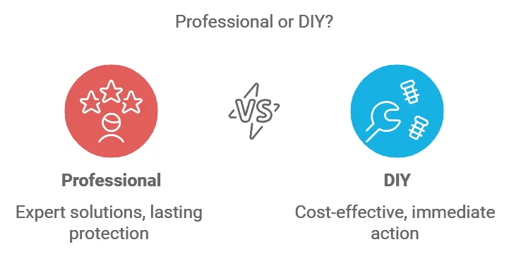 Professional vs. DIY Waterproofing Methods