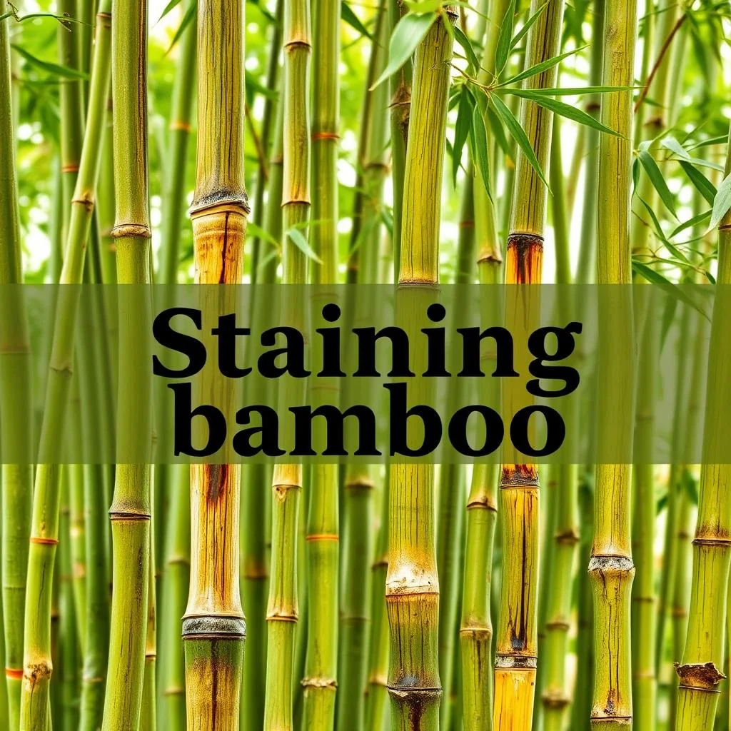 Staining bamboo