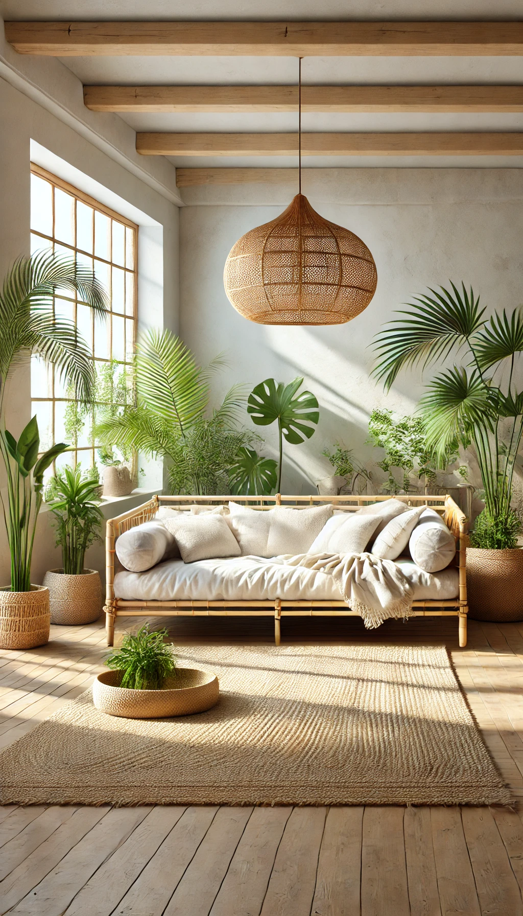 ways to style bamboo furniture: Tropical Paradise