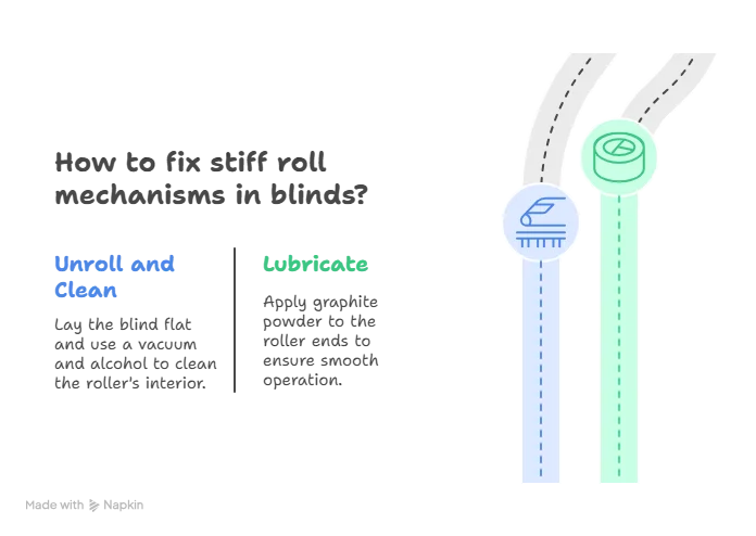 How to fix a bamboo roll up blind: The Silent Treatment_ Fixing Stiff Roll Mechanisms - visual selection