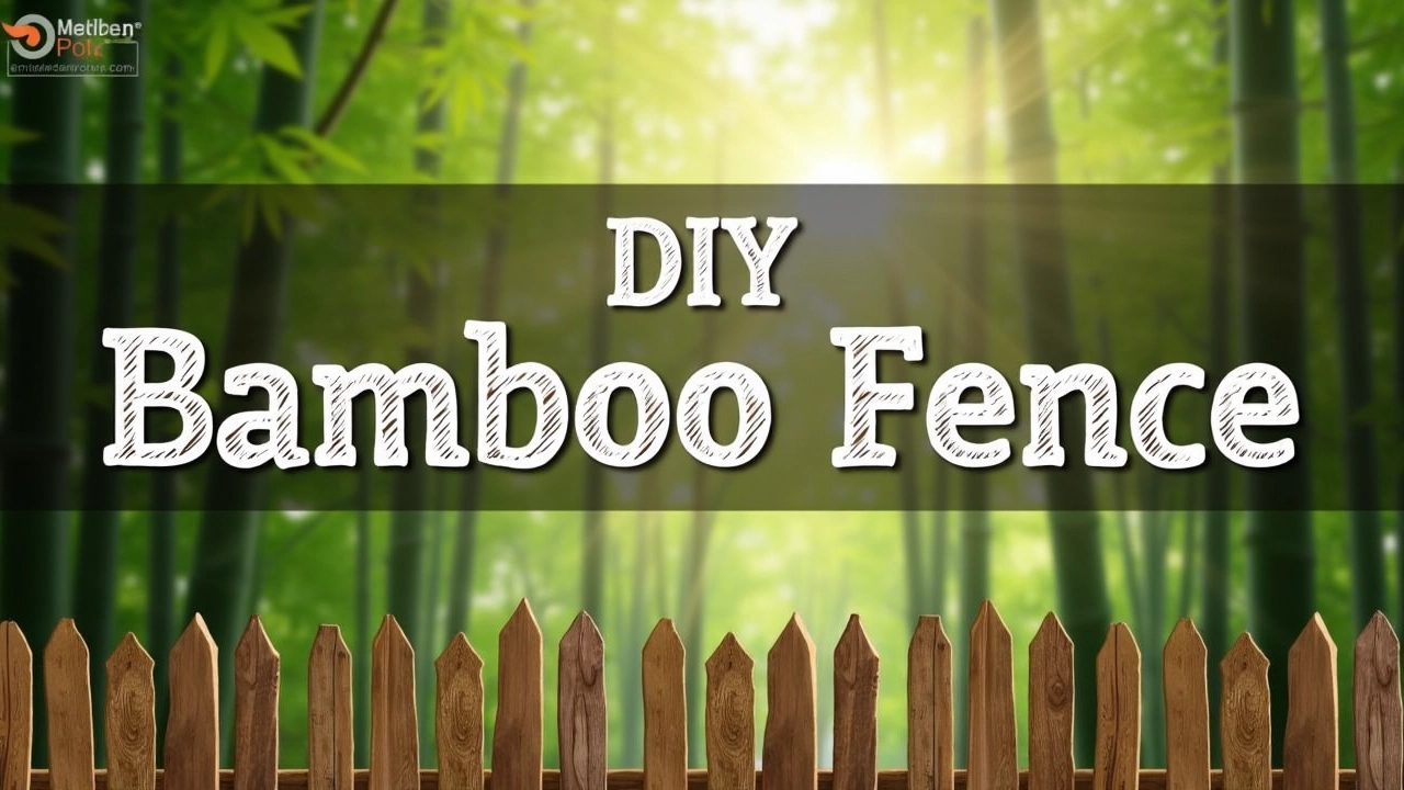 diy bamboo fence