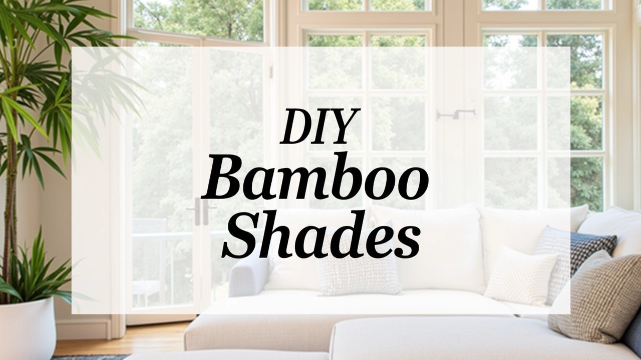 Transform Your Windows: DIY Bamboo Shades That Won't Break the Bank diy bamboo shades