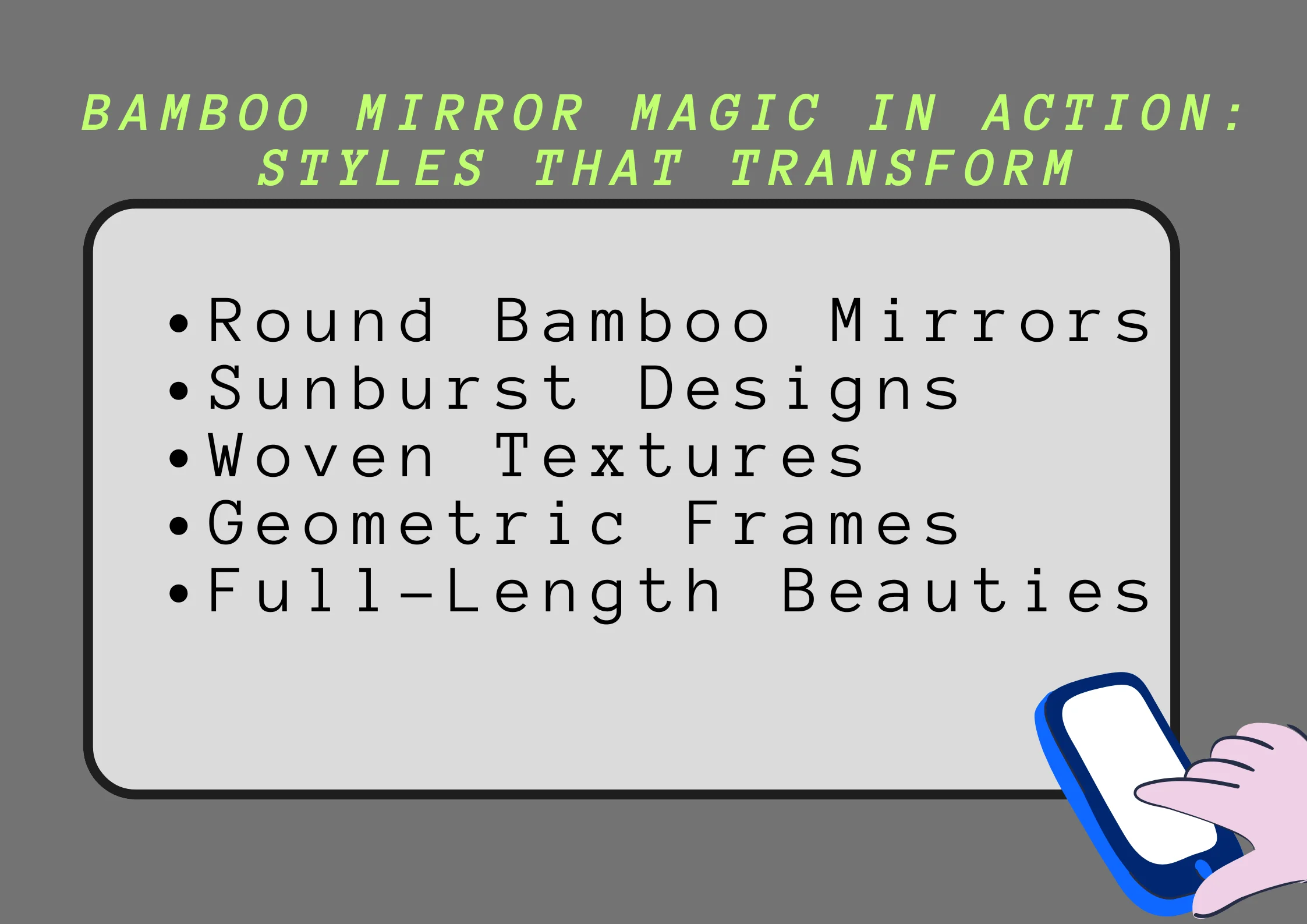 bamboo mirror magic in action