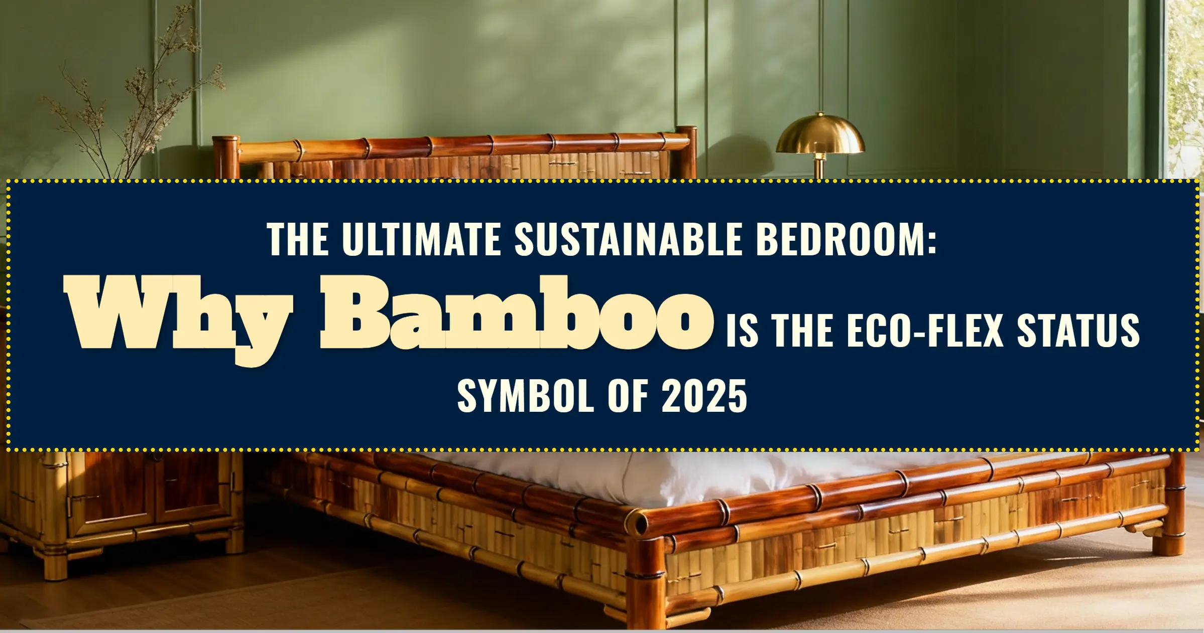 sustainable bamboo bedroom set
