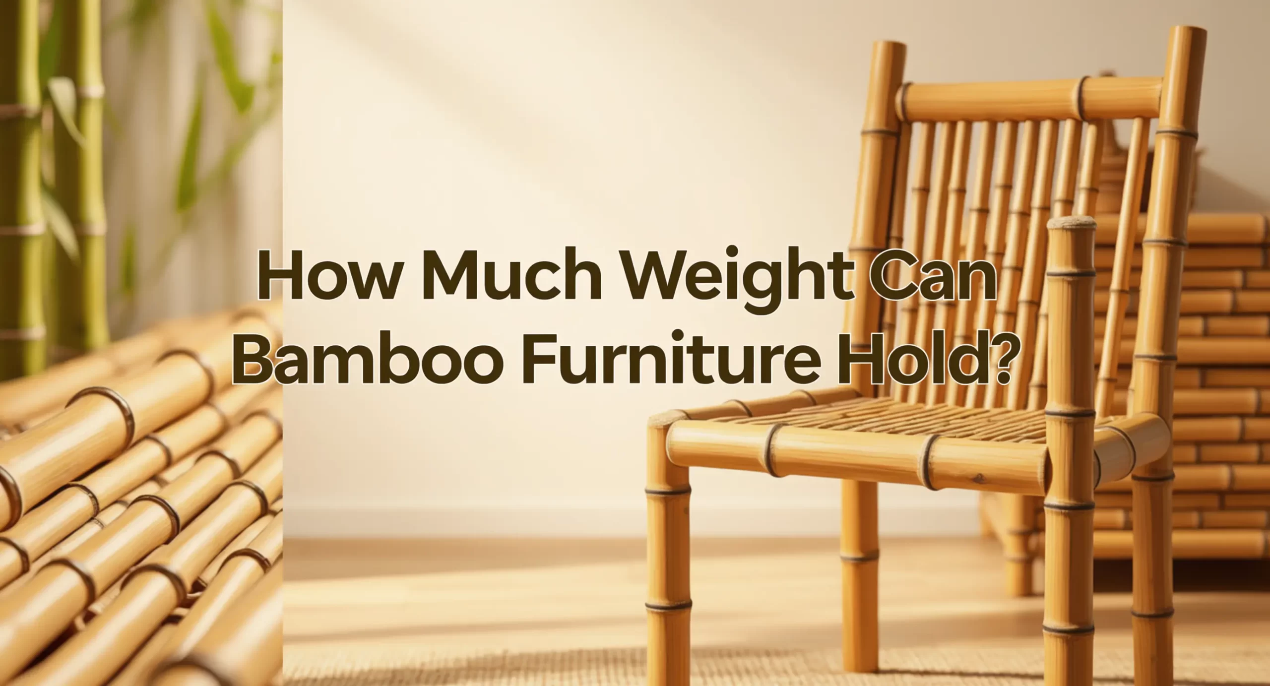 how much weight can bamboo furniture hold